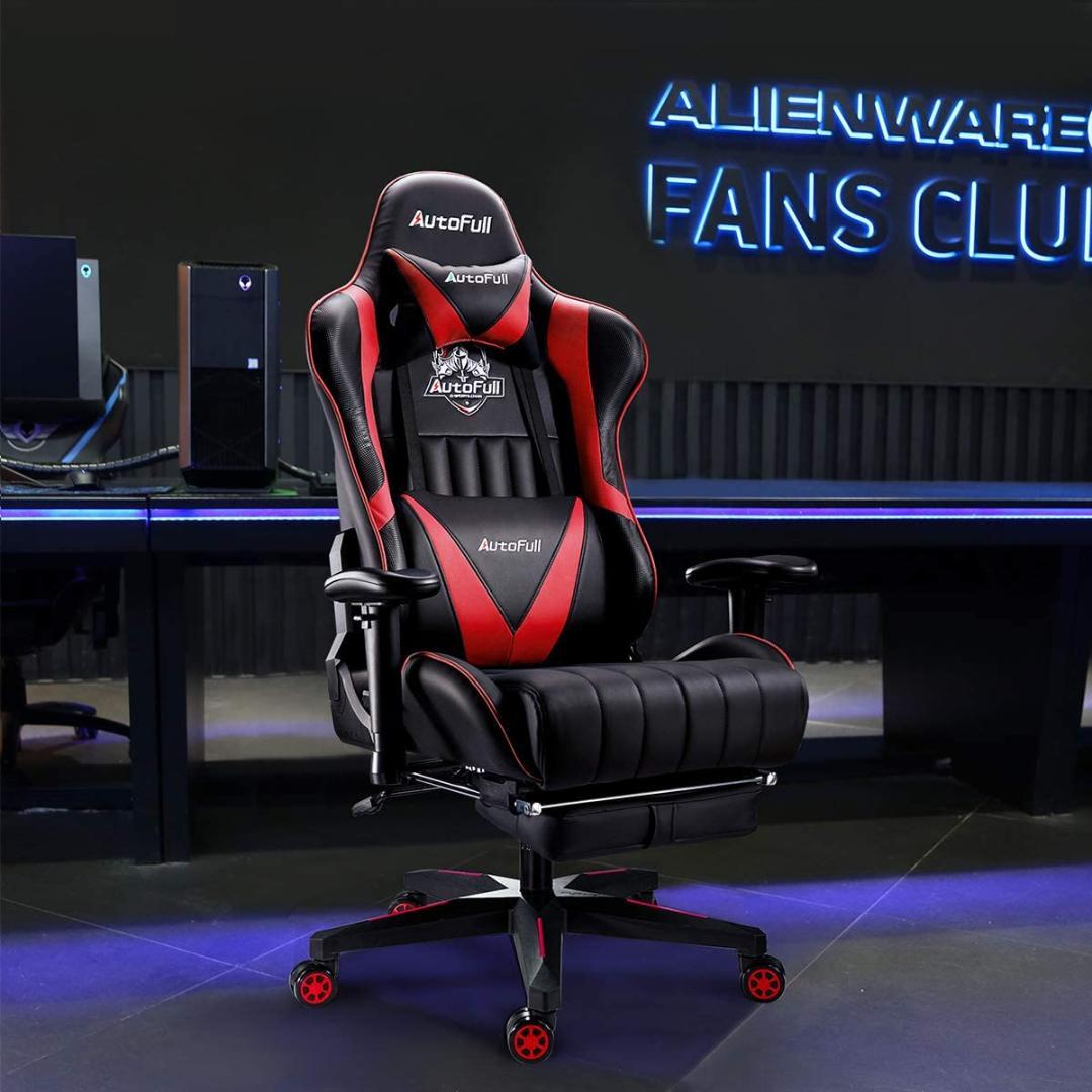 ゲーミングチェア オットマン付き 椅子