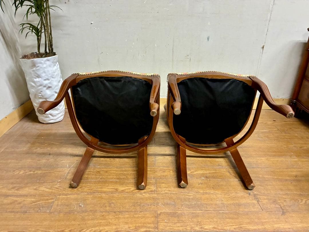 管466☆イタリア製☆アンティーク☆ヴェローナクラシック☆ダイニングチェア☆2脚