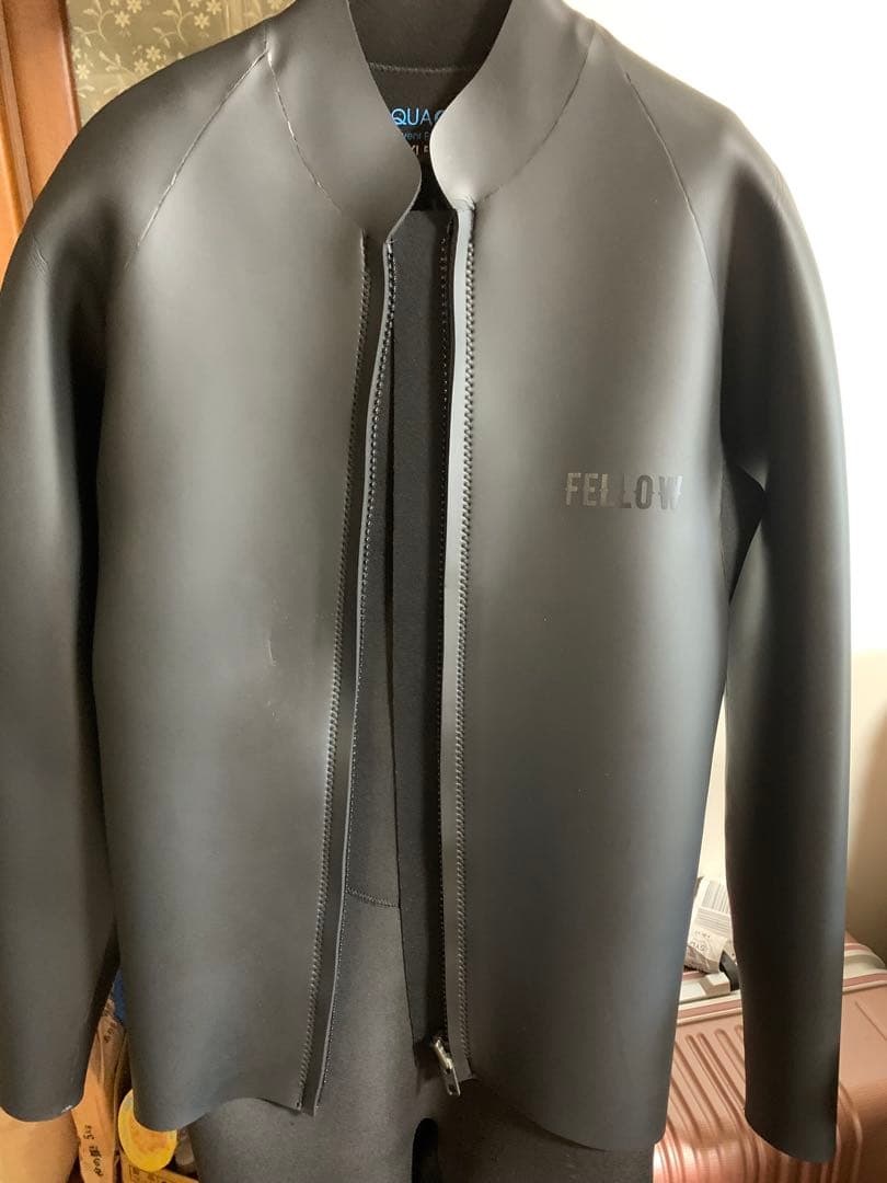 FELLOW 黒 ロングジョン タッパーセット　ウェットスーツXXLB希少サイズ