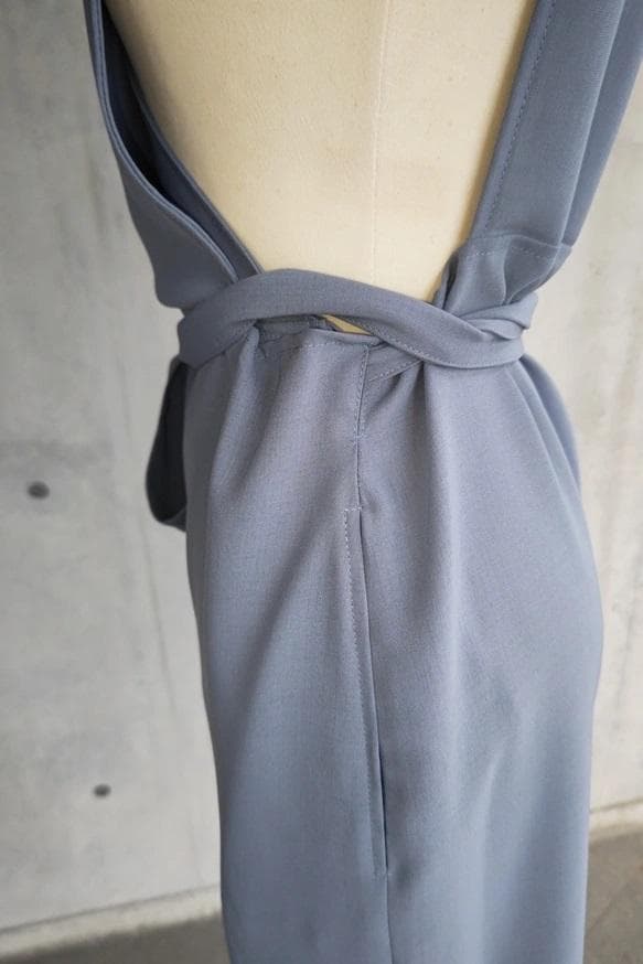 茶道お稽古に最適。羽織ロングエプロン【4L-6L/日本製】127100-39-2