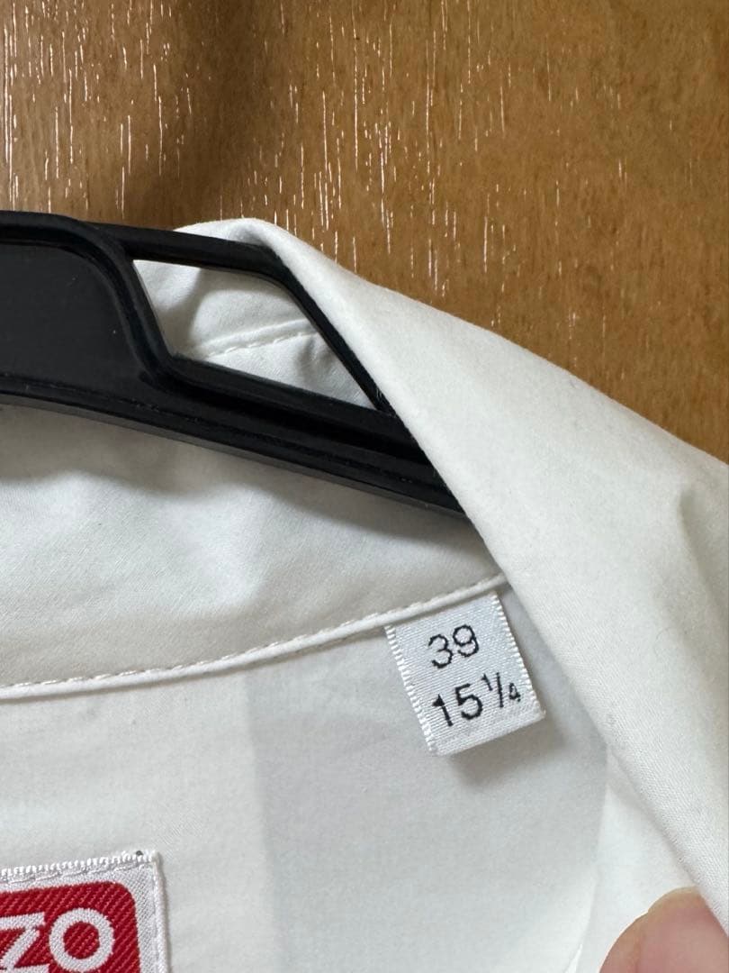 KENZO 象プリント ホワイトシャツ