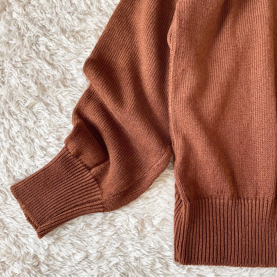 マーガレットハウエル 23ss 極美品 リネンコットン ニット 2 茶