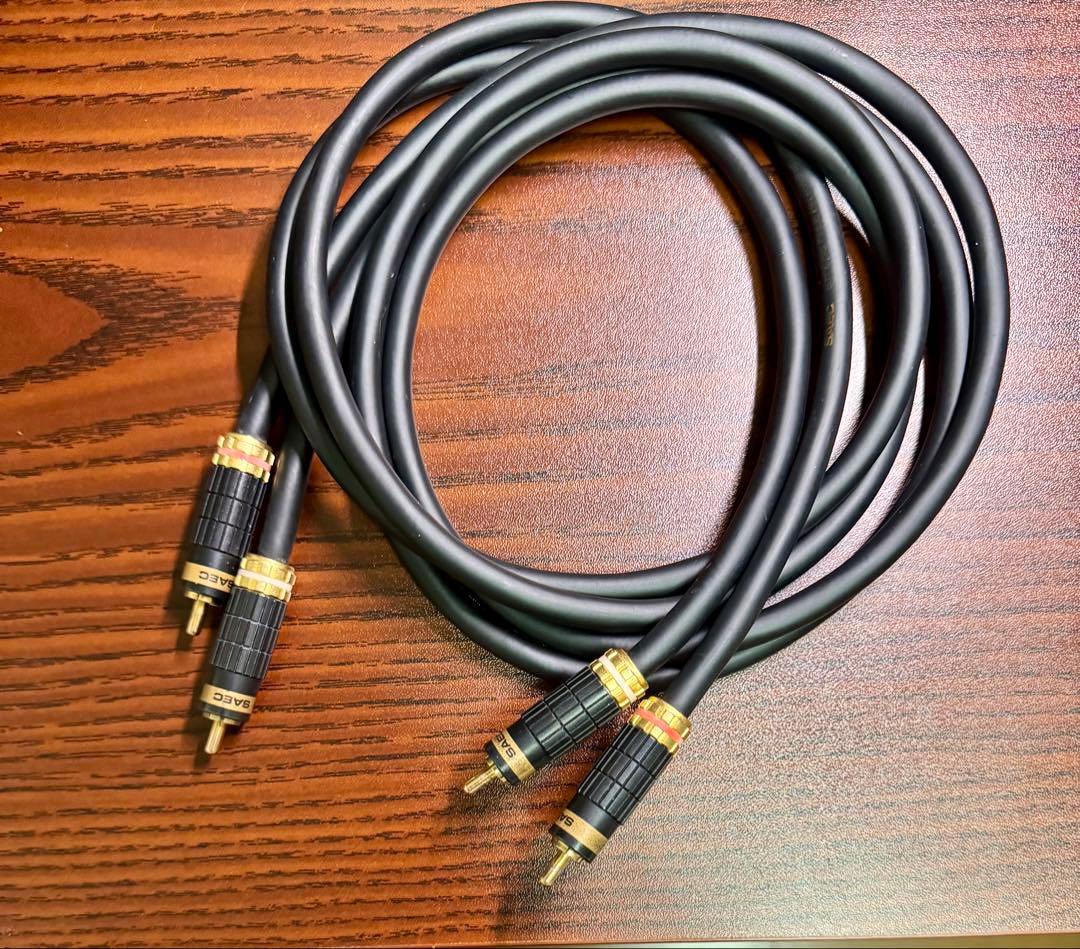 SAEC サエク 高品質 RCAケーブル 1.25m 2本セット