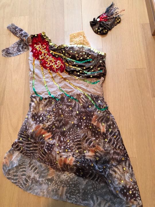 手作り、新体操、ダンス、バトン、バレエ用、キッズ衣装