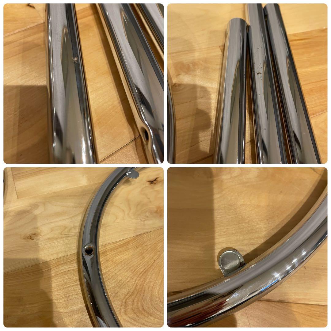 ミッドセンチュリー テーブル ガラス ３段 サイドテーブル モダン 机 可変式