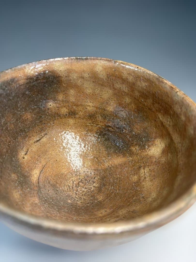 【中古品】十四代坂倉新兵衛造　萩茶碗（共箱）