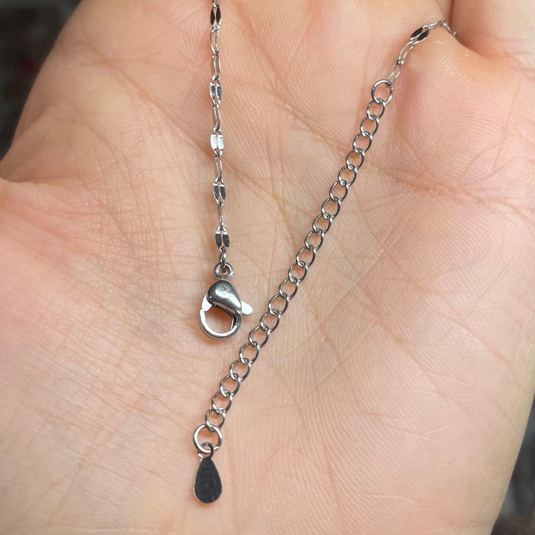 天然石ネックレス　高品質ラブラドライト　青黄シラー　高透明　SV925刻印