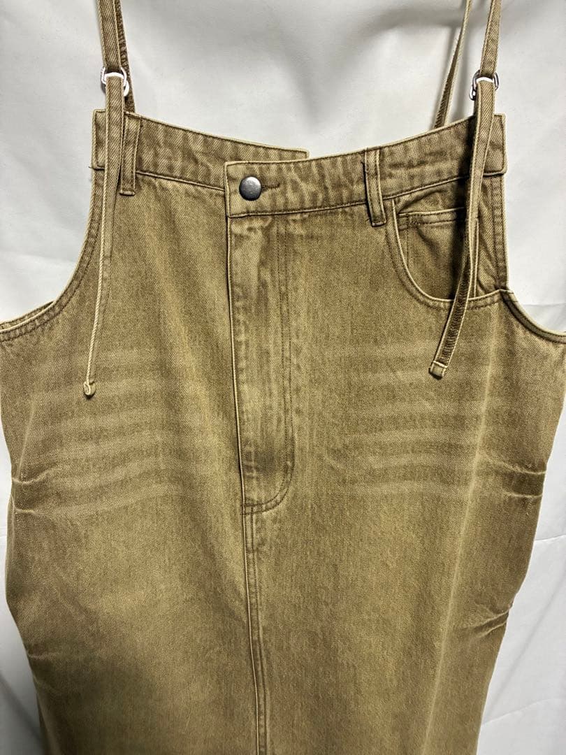 新品ヤマダヤ　ラディエイト アシメフロントデニムジャンパースカート