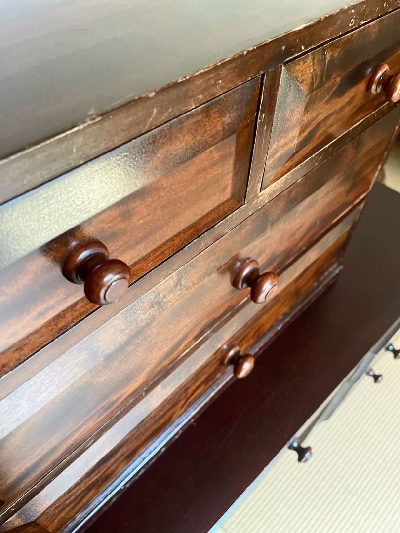 慈雨　松本民芸家具 凸面 小引き出し 民藝家具小物タンス 整理箪笥