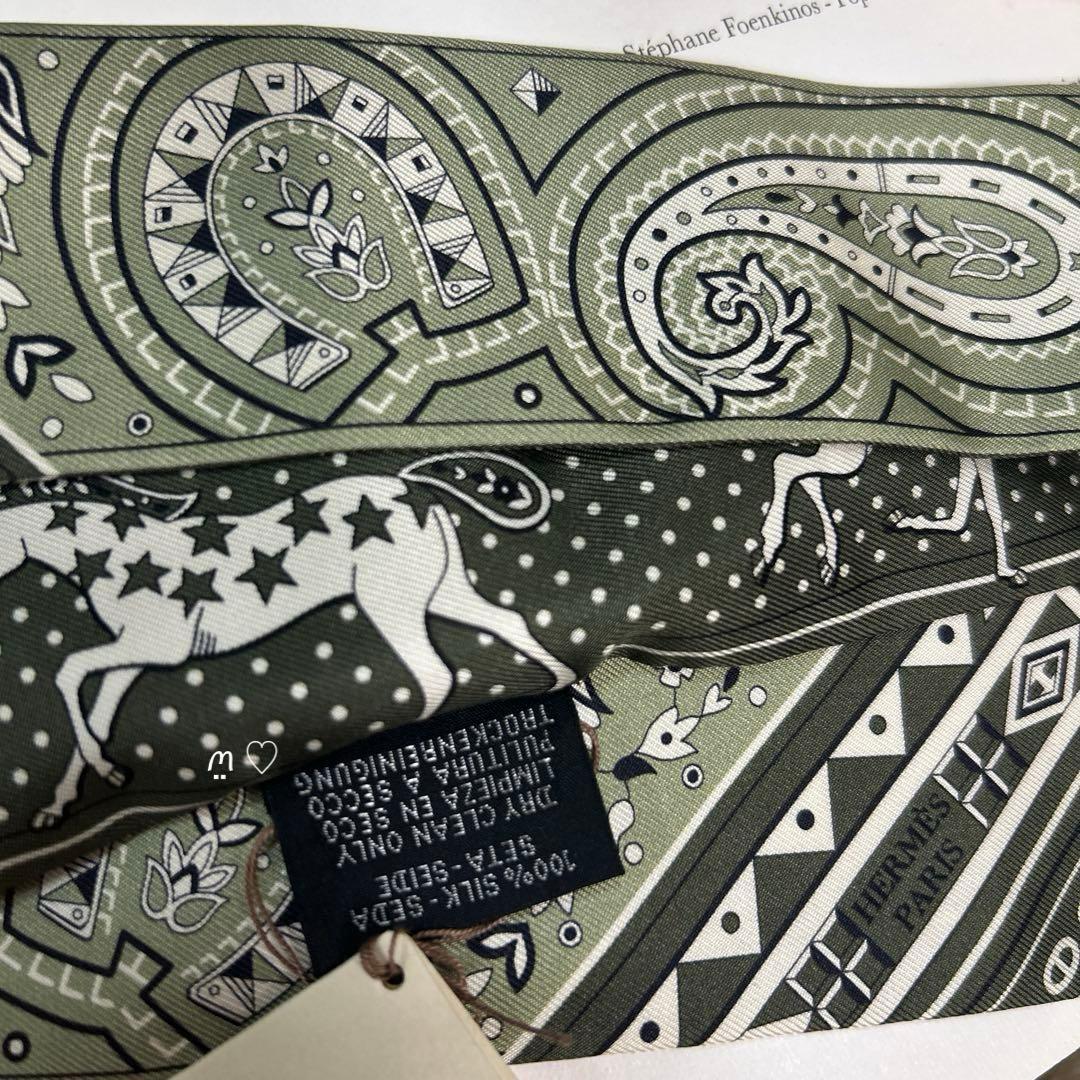 新作HERMESエルメス　ツイリー　シュヴァルドゥクールバンダナ26SS野村大輔