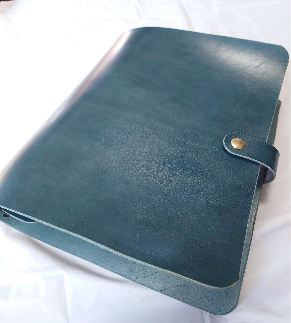 【真鍮と本革のルーズリーフバインダー　B5サイズ】ルーズリーフファイル　26穴