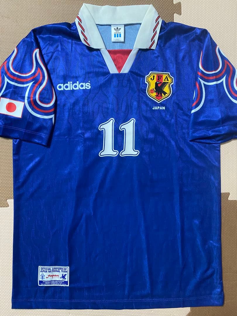 三浦知良　1997日本代表　ユニフォーム　Oサイズ　カズ　adidas
