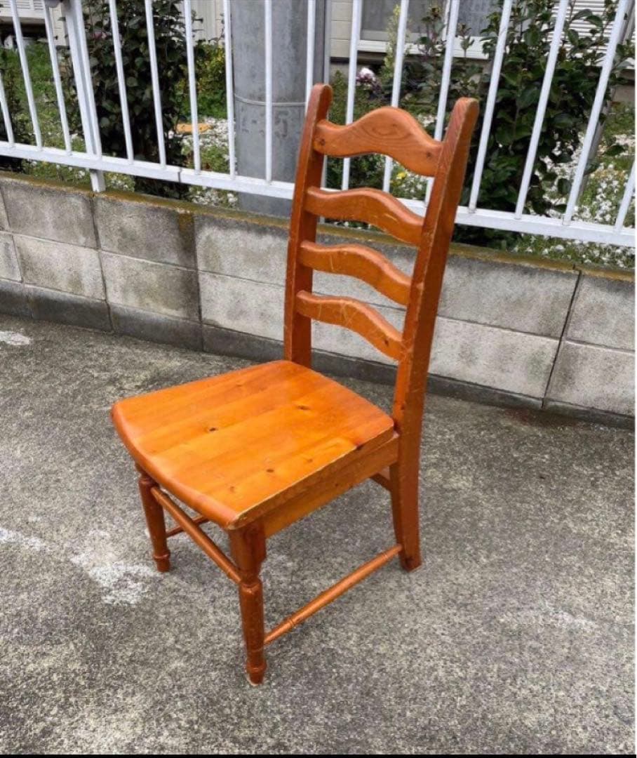 パイン材　カントリー　ダイニングチェア　椅子