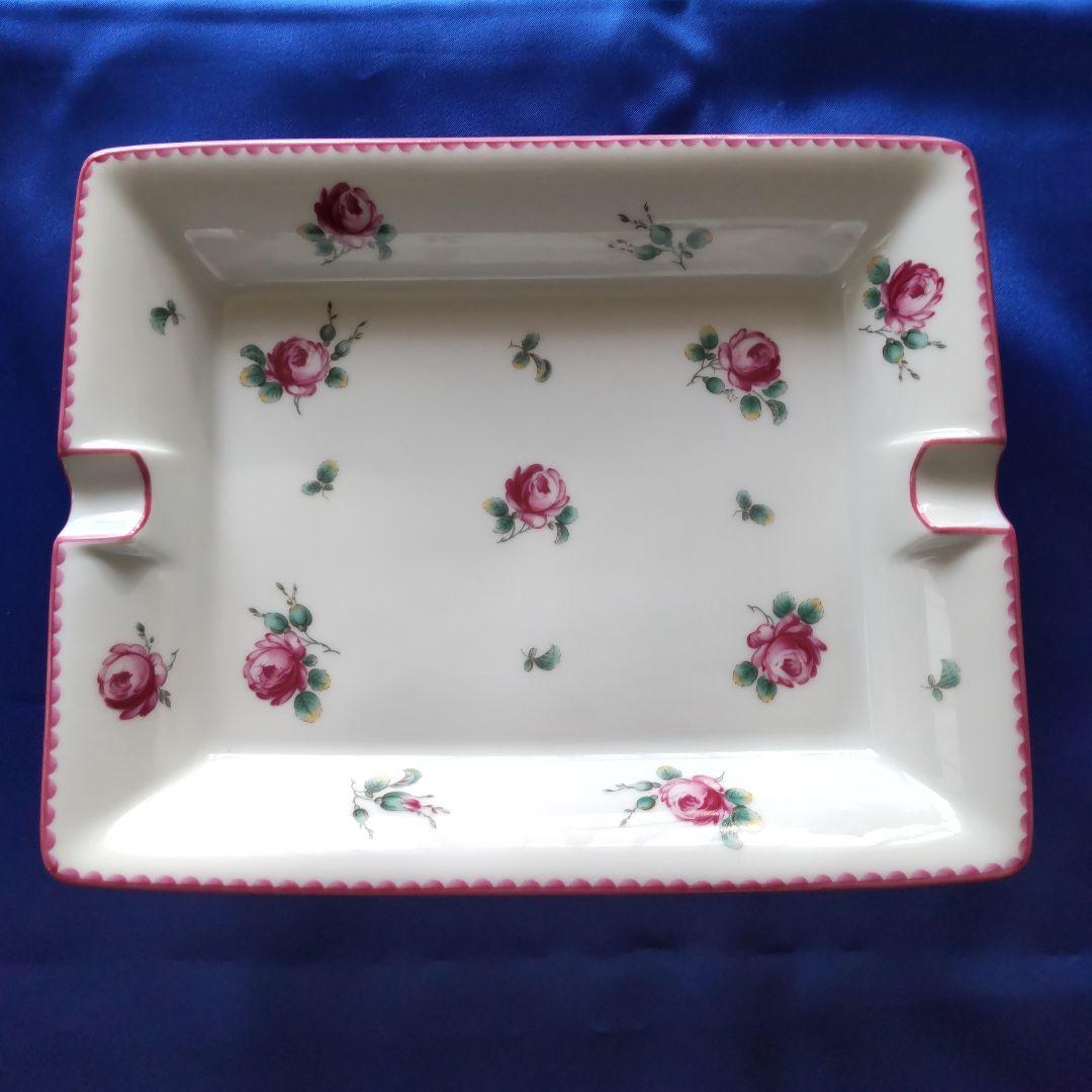 【希少】【美品】 リチャードジノリ アンティックローズ アッシュトレイ (灰皿)