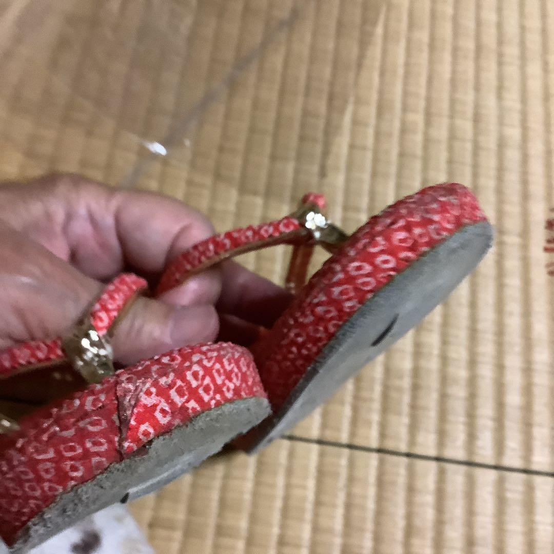 七五三七歳用フルセット　帯幅18センチ　草履21センチ絞りお守り付き