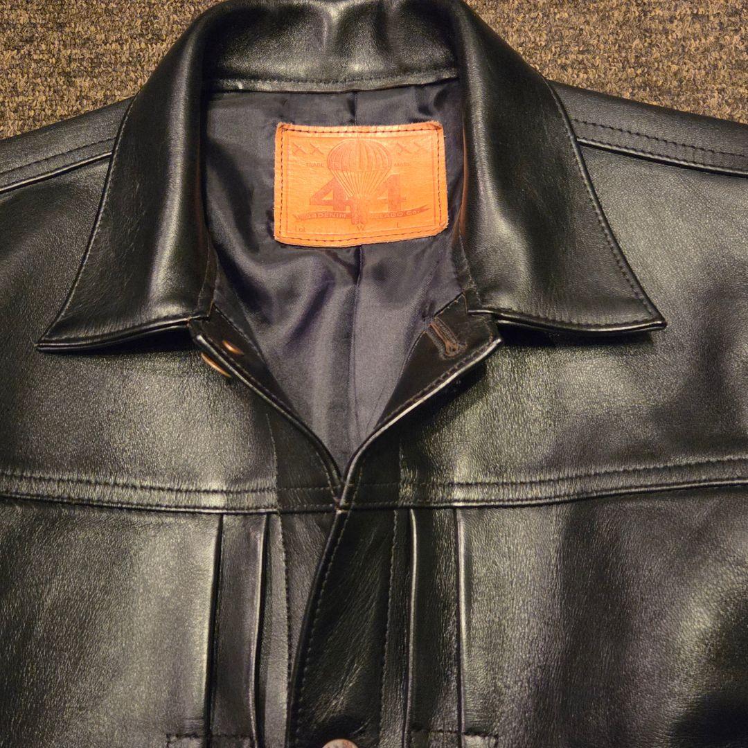 jelado 44leather jacket茶芯 大戦レザーsize:M