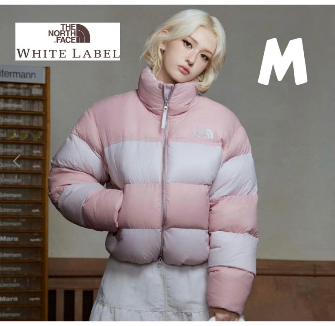 2/6限定 ノースフェイス　レインボー　ダウン　ジャケット　ピンク　M