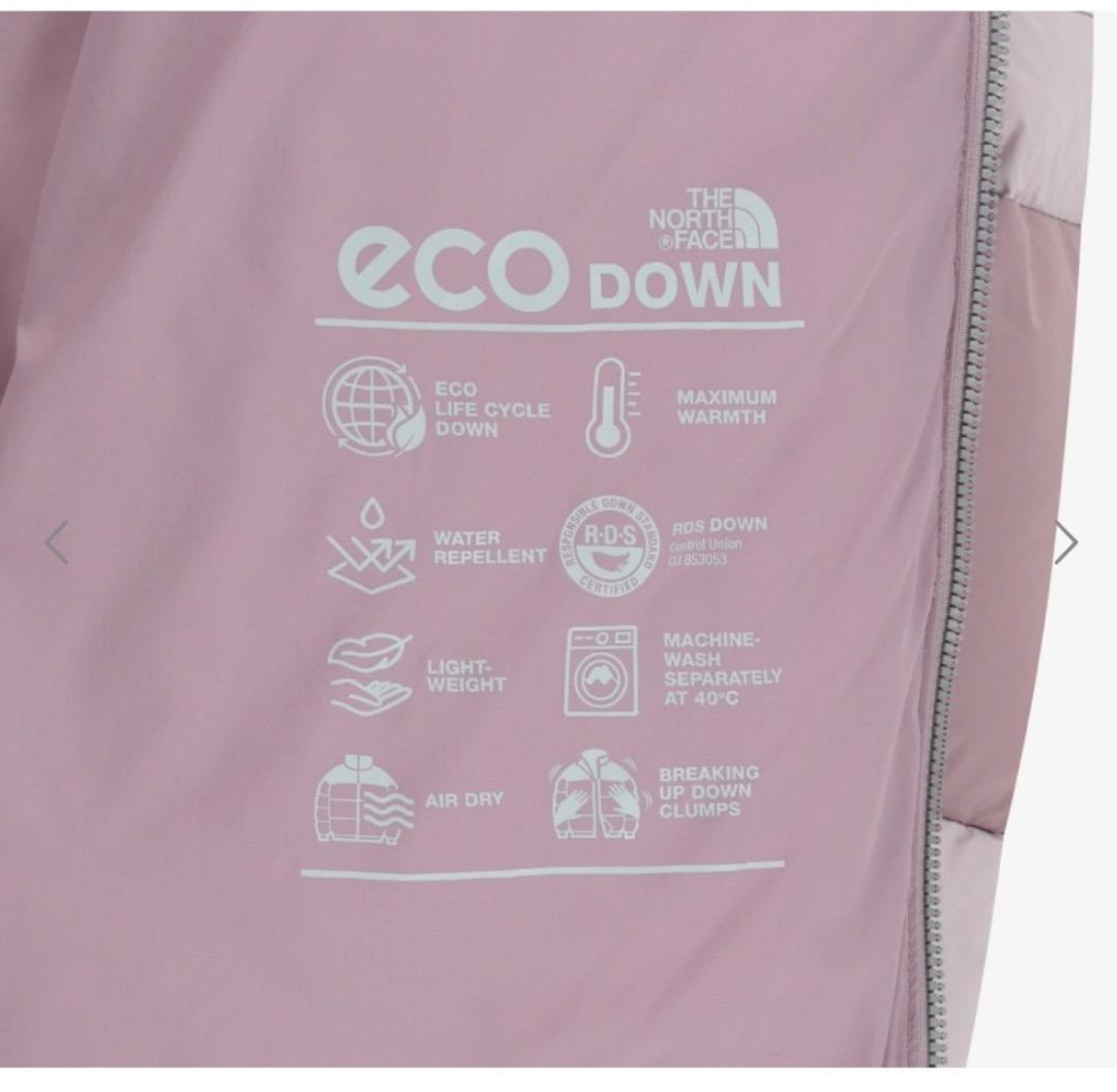2/6限定 ノースフェイス　レインボー　ダウン　ジャケット　ピンク　M
