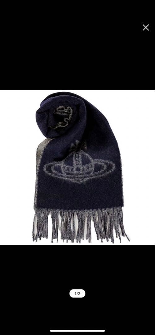 n*y様 Vivienne Westwood マフラー　ネイビー