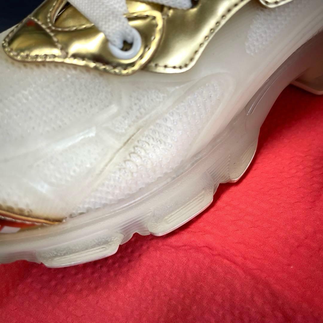 ディオールDior ディオールヴァイブ スニーカー白ゴールド36.5 23.5㌢