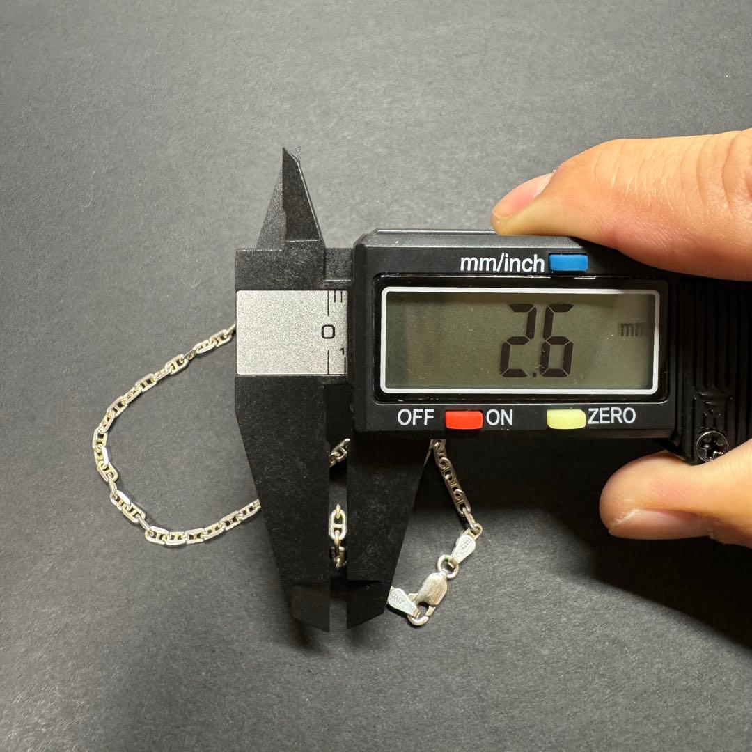 【イタリア製 45㎝】アンカーチェーン ネックレス silver925