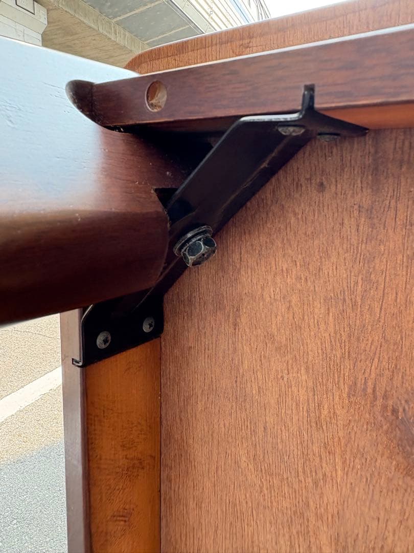 和モダン　重厚天然木製座卓 引き出し付座卓ローテーブル