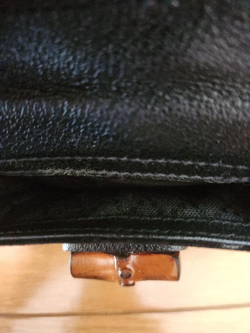 GUCCI　バンブー　黒スエードリュック バンブーハンドル