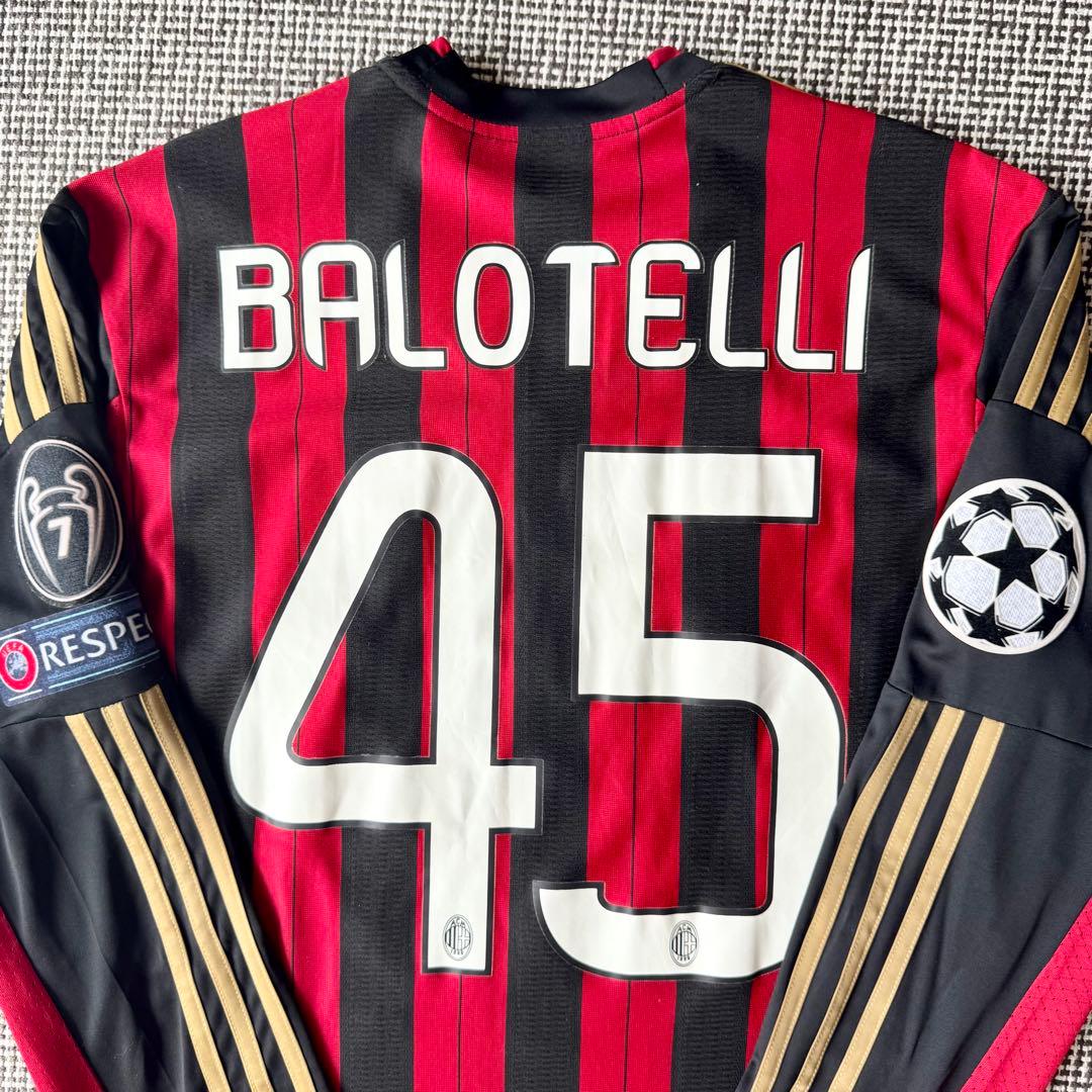 【長袖×フルパッチ仕様】マリオ・バロテッリ ＃４５ ACミラン １３／１４（H）