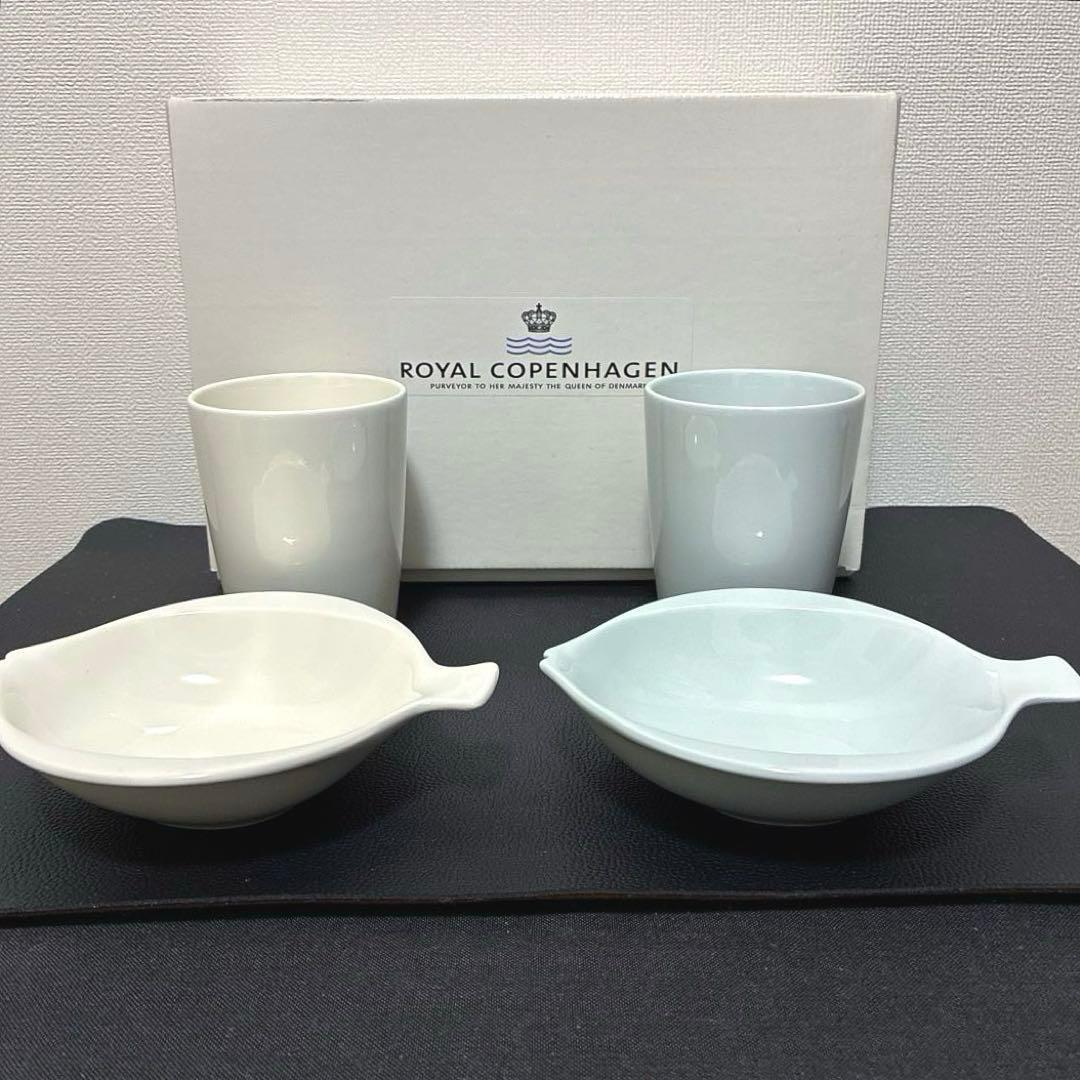 ロイヤルコペンハーゲン　カップ　ボウル　4点セット　レア　フィッシュ