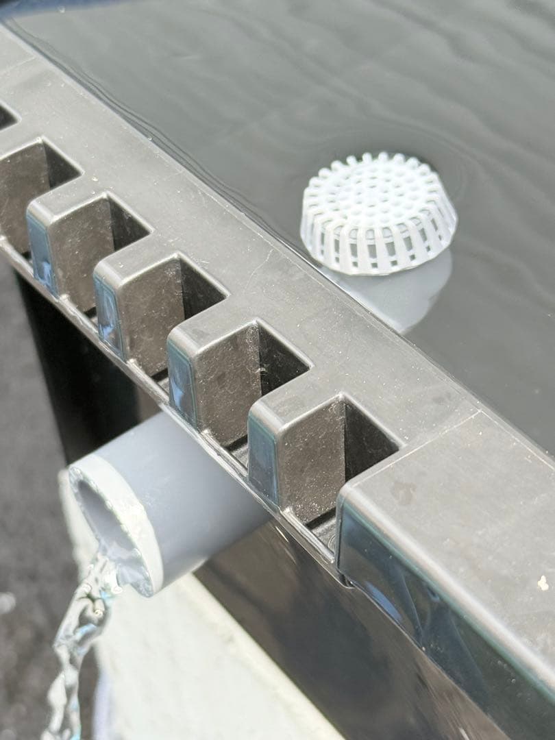 メダカ容器オーバーフロー加工トロ舟80L5個セット プラ舟 NVボックス メダカ