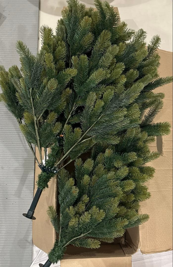 クリスマスツリー150cm 旧プラスティフロアー製　おまけオーナメント付