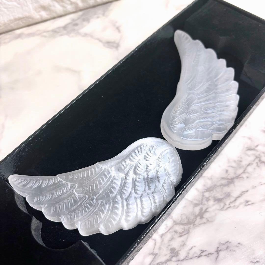 天然石 セレナイト 天使の羽根 天使の翼 エンジェル 女神 パワーストーン