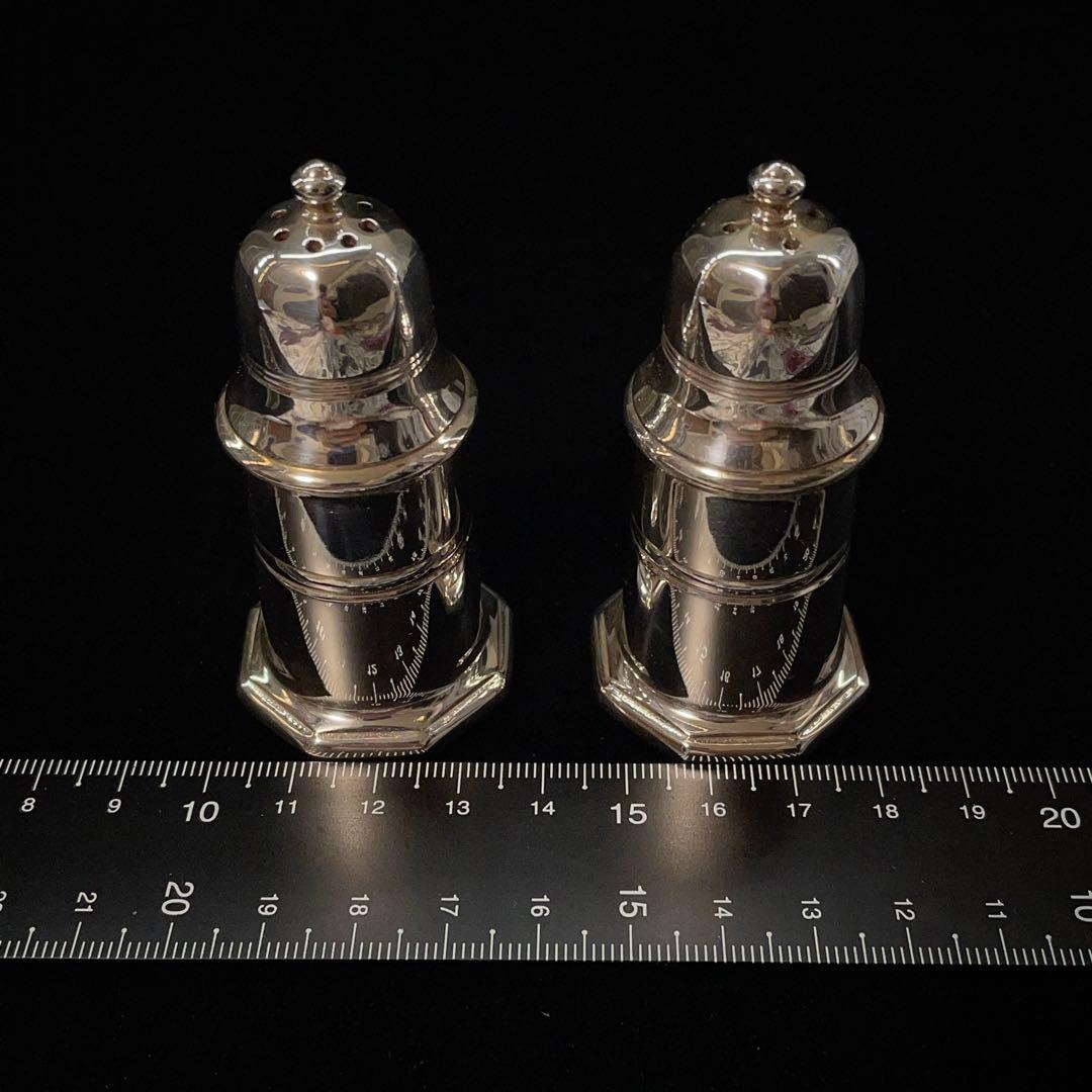 3705 クリストフル ペッパー&ソルト 調味料入 シルバーカラー