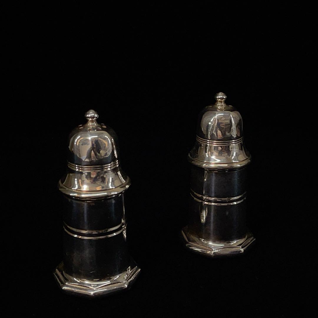 3705 クリストフル ペッパー&ソルト 調味料入 シルバーカラー