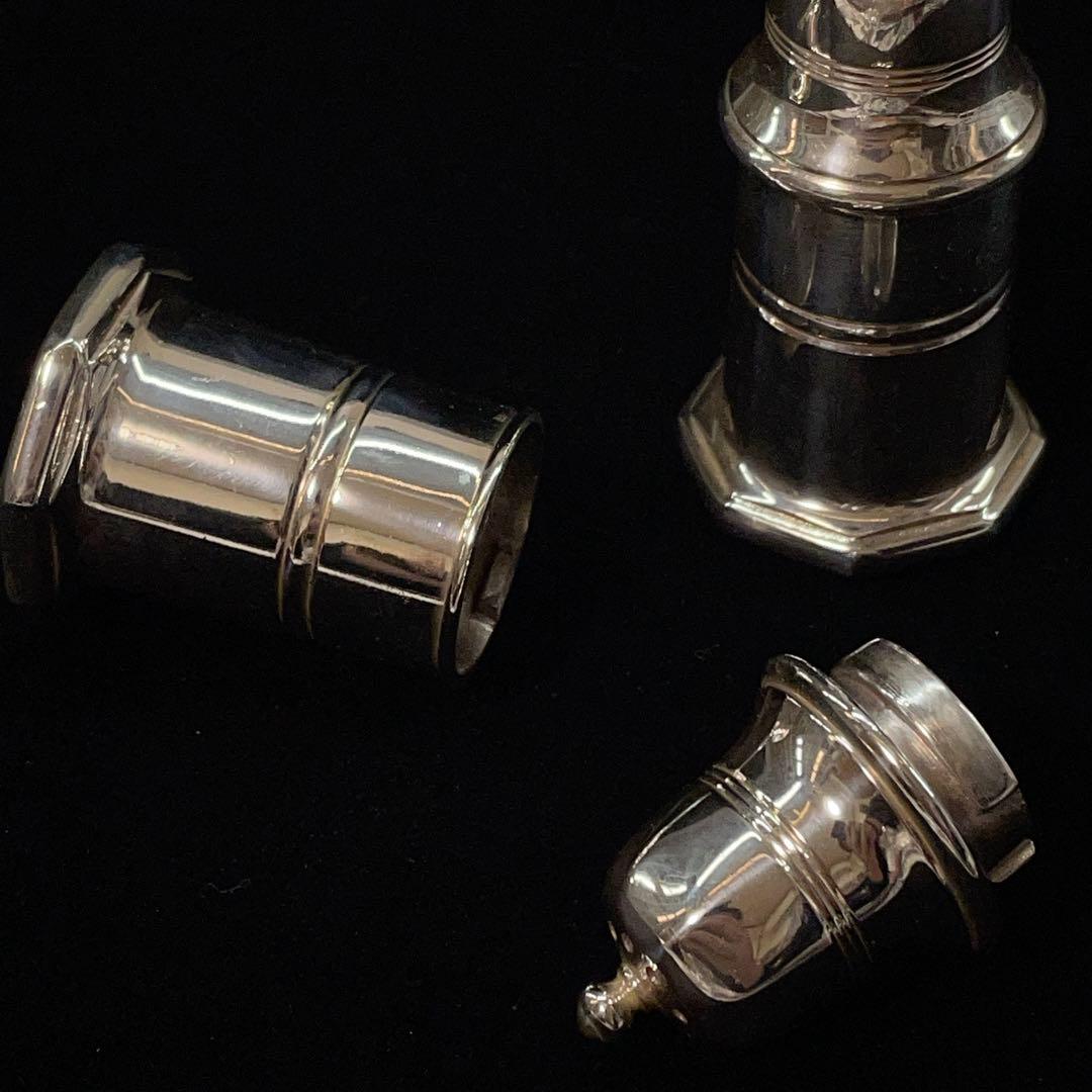 3705 クリストフル ペッパー&ソルト 調味料入 シルバーカラー