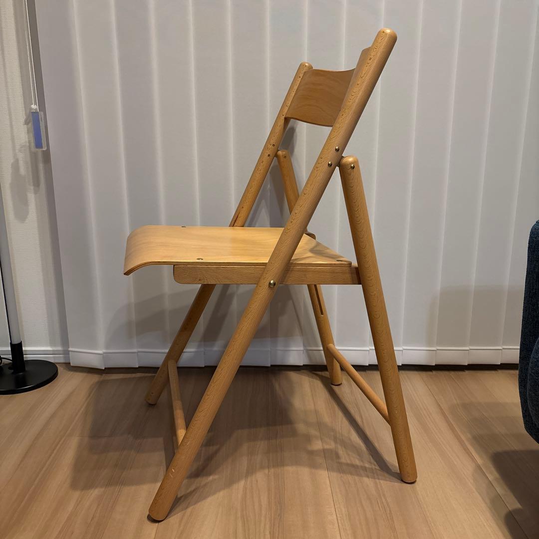 無印良品 折りたたみチェア 天然木 ブナ材 廃盤 折りたたみ椅子