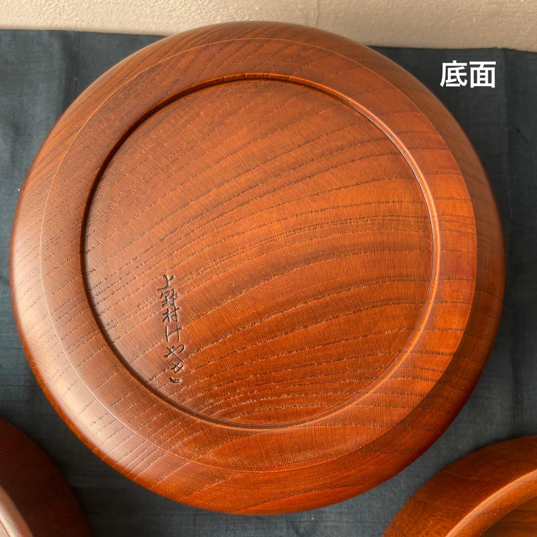 群馬　十石塗　銘木漆器　木製　重箱 3段　無垢材　くり抜き　欅材　ケヤキ　日本製