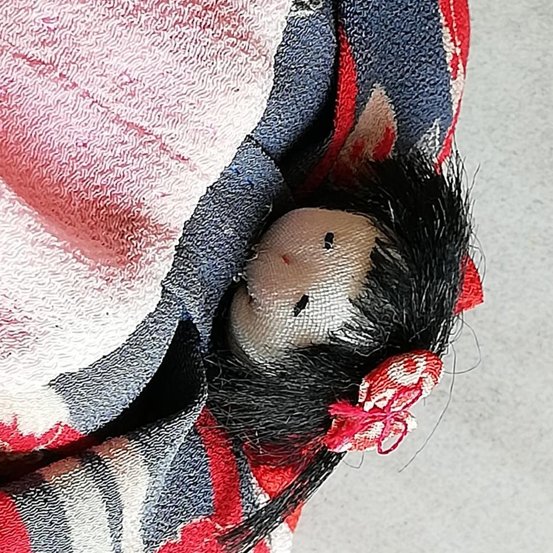 手つなぎ人形袋（細工きんちゃく）