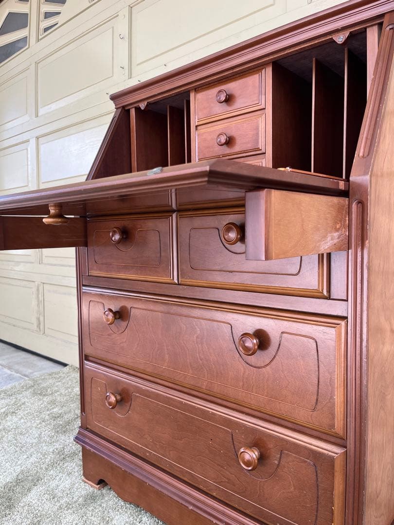 トーカイ家具 ライティングビューロー チェスト付き