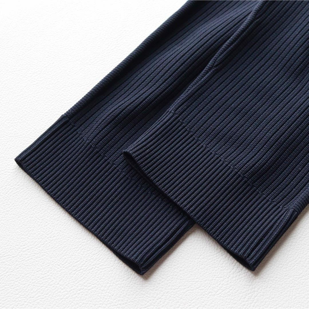 5459【極美品】パーリーゲイツ ニットパンツ バッグロゴ PGGネイビー