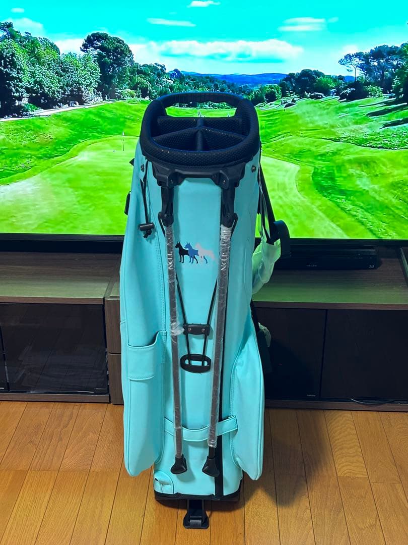 スコットランド　TDN スタンド式キャディバッグ ティファニーカラー