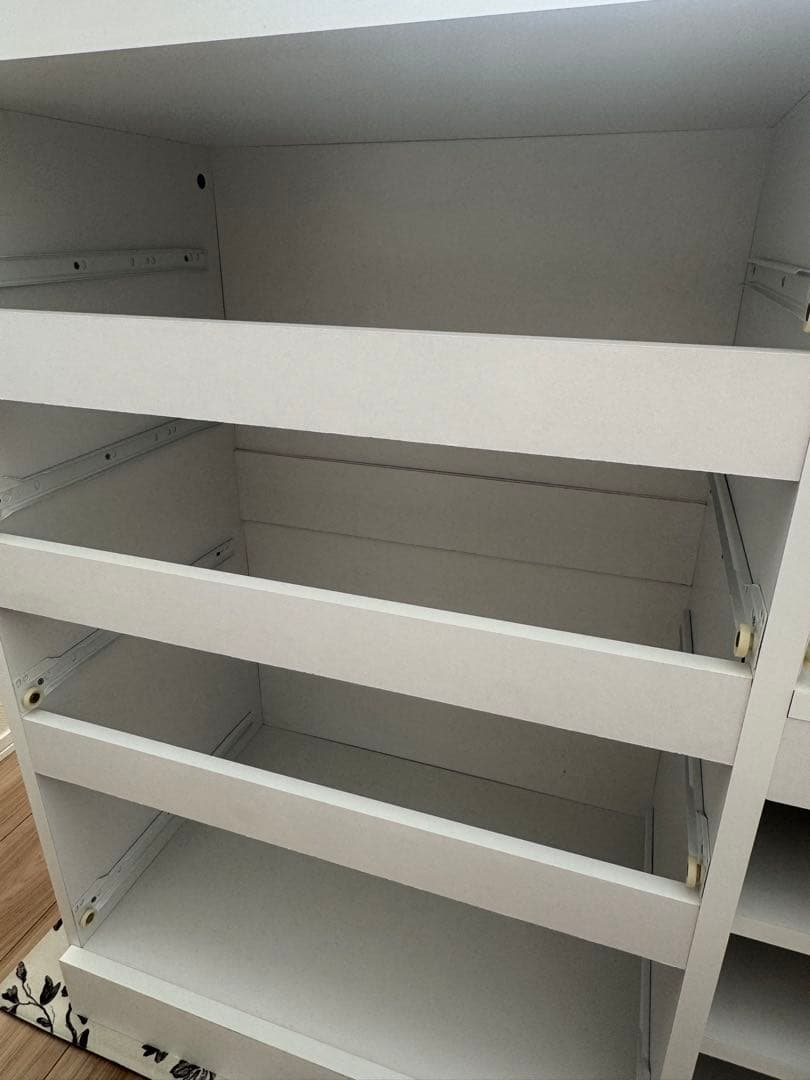 LOWYA 食器棚 レンジ台 Bタイプ ホワイト