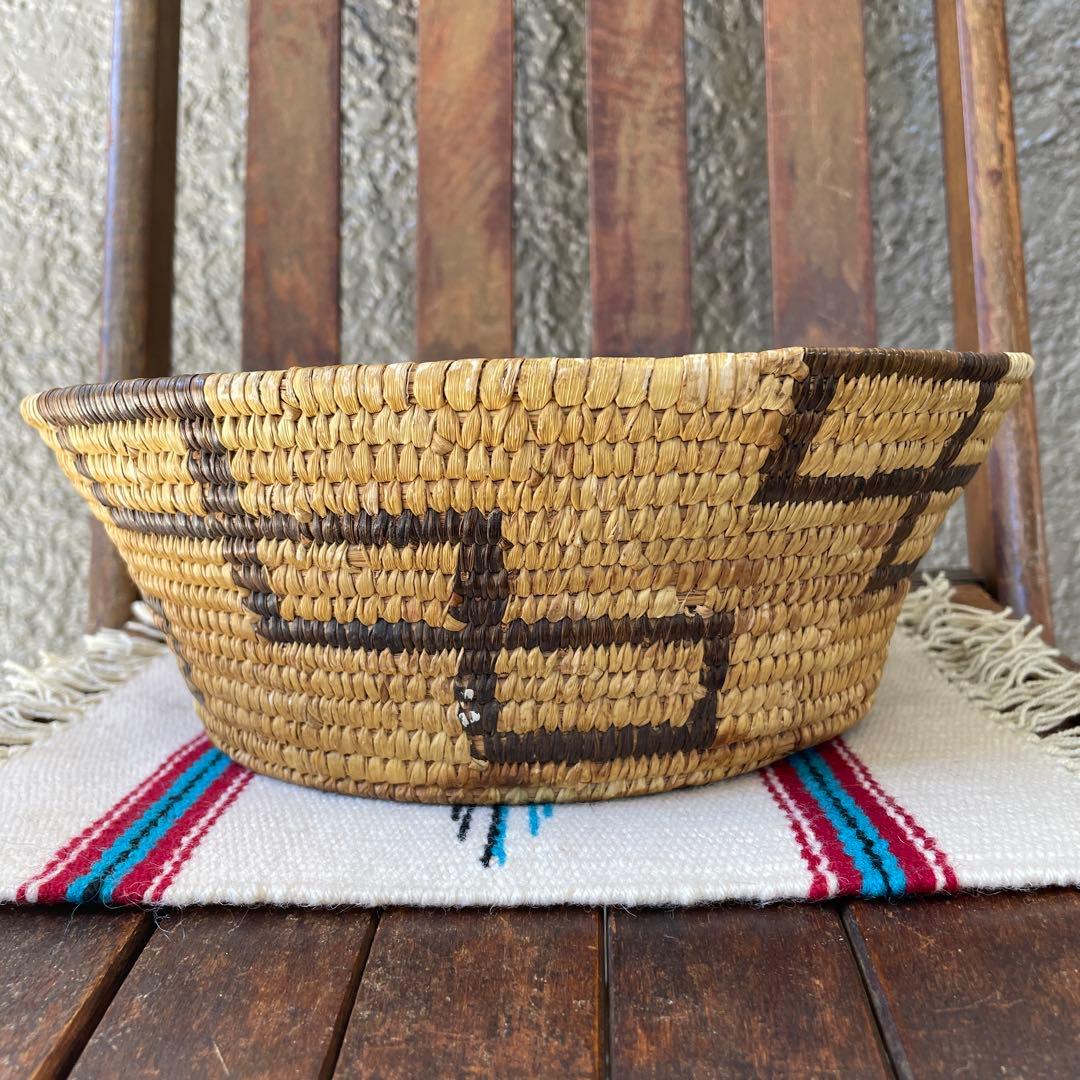 20s〜30s アンティーク　ネイティブアメリカンバスケット　USAヴィンテージ