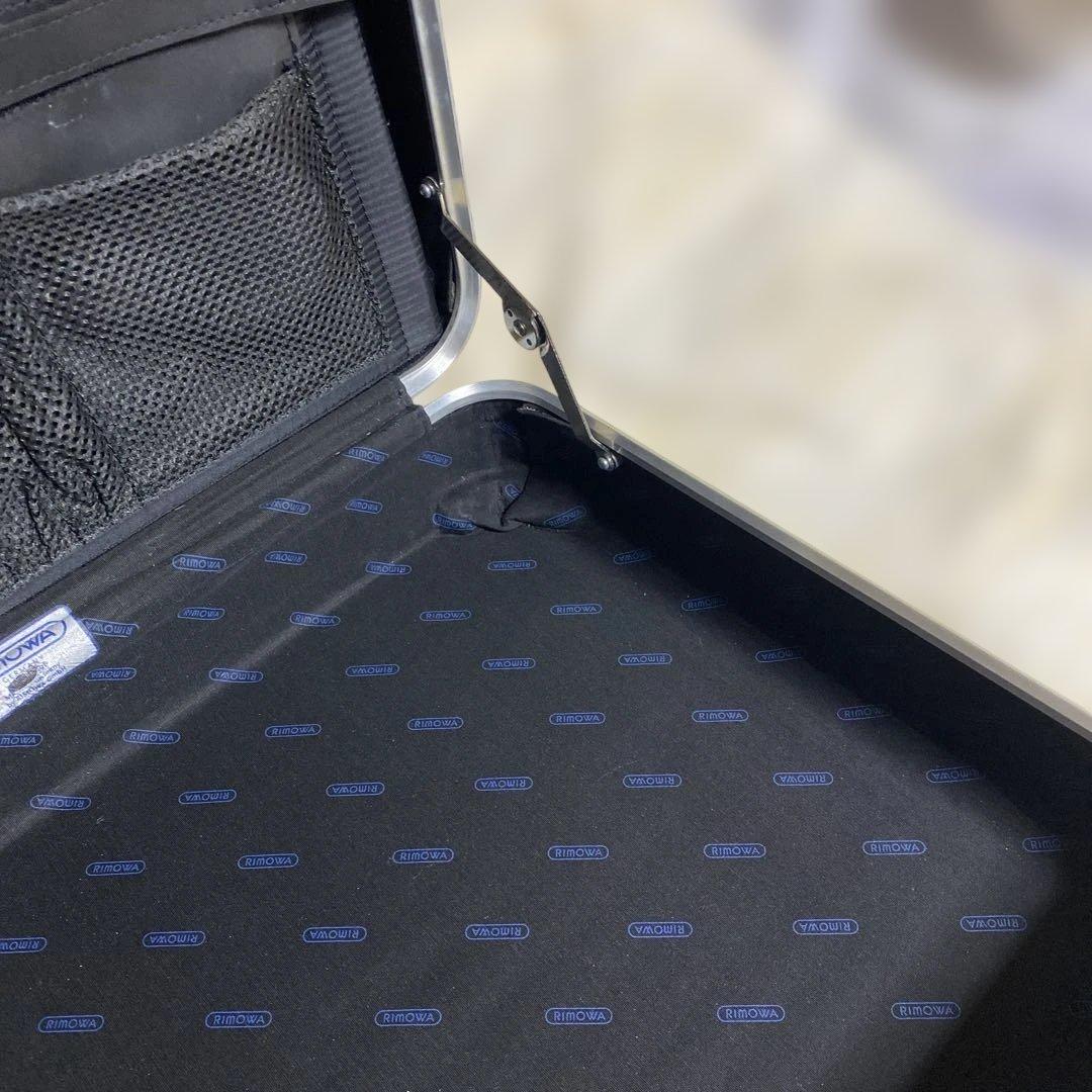 リモワ　RIMOWA アタッシュケース　美品　青ロゴ　ビジネスバッグ