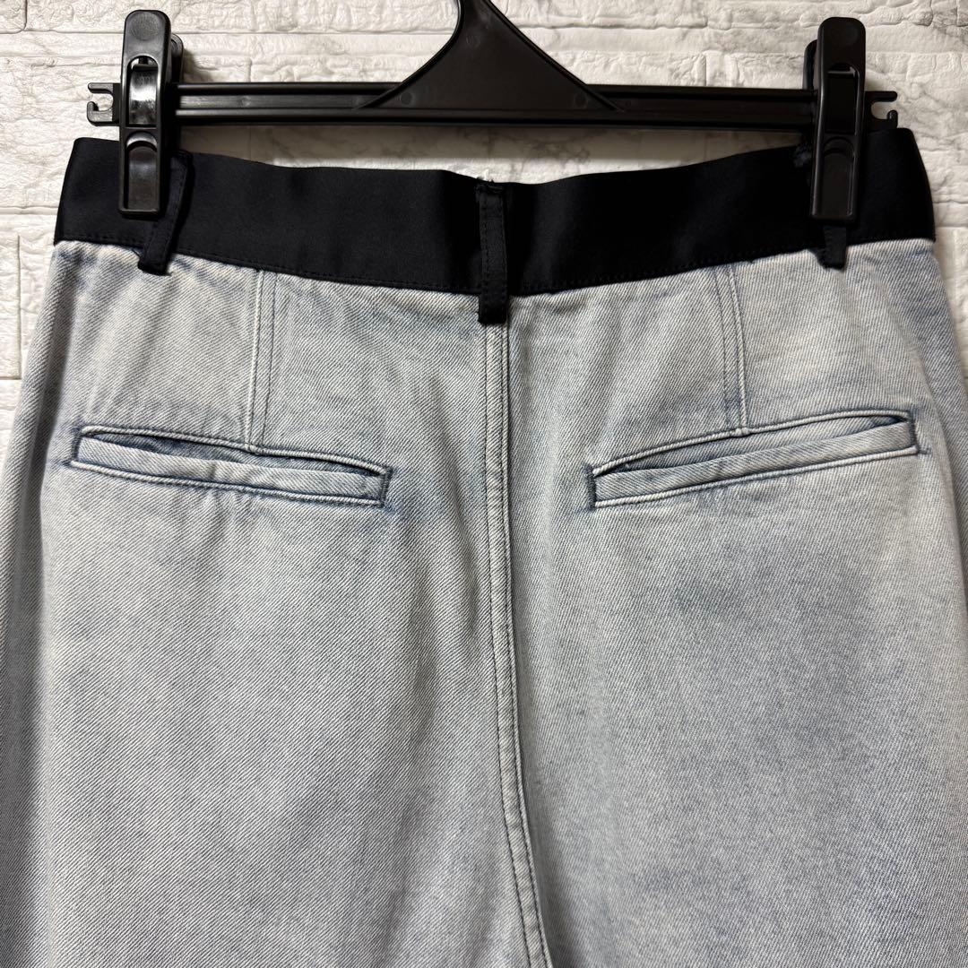 ADAM ET ROPÉ ドレスデニムパンツ サックス 38