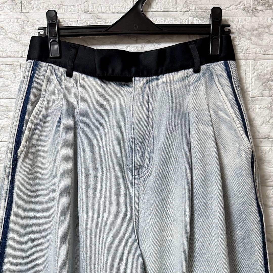 ADAM ET ROPÉ ドレスデニムパンツ サックス 38