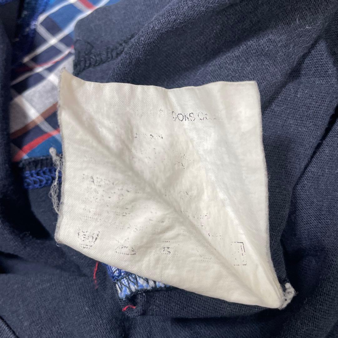 COMME des GARCONS HOMME アーガイルパッチワーク　Tシャツ