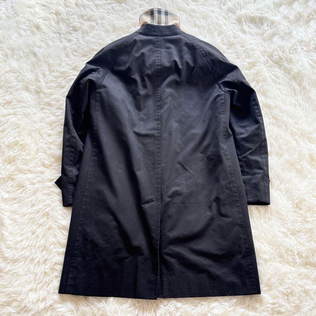 美品　撥水加工　バーバリー　ステンカラーコート　ライナー付き　ノバチェック