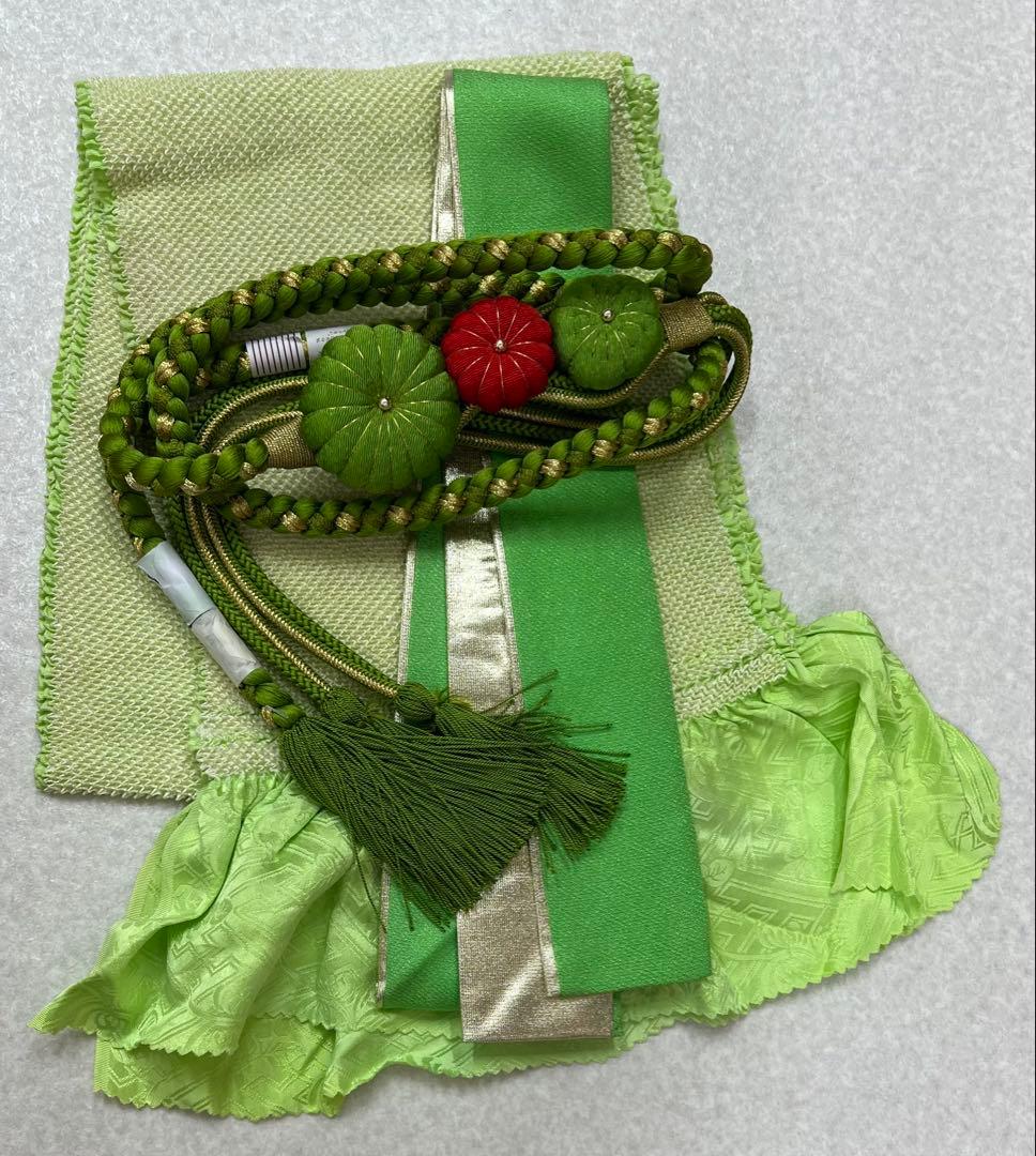 振り袖　フルセット　長襦袢付　成人式　金彩加工　刺繍入り　全通袋帯　727