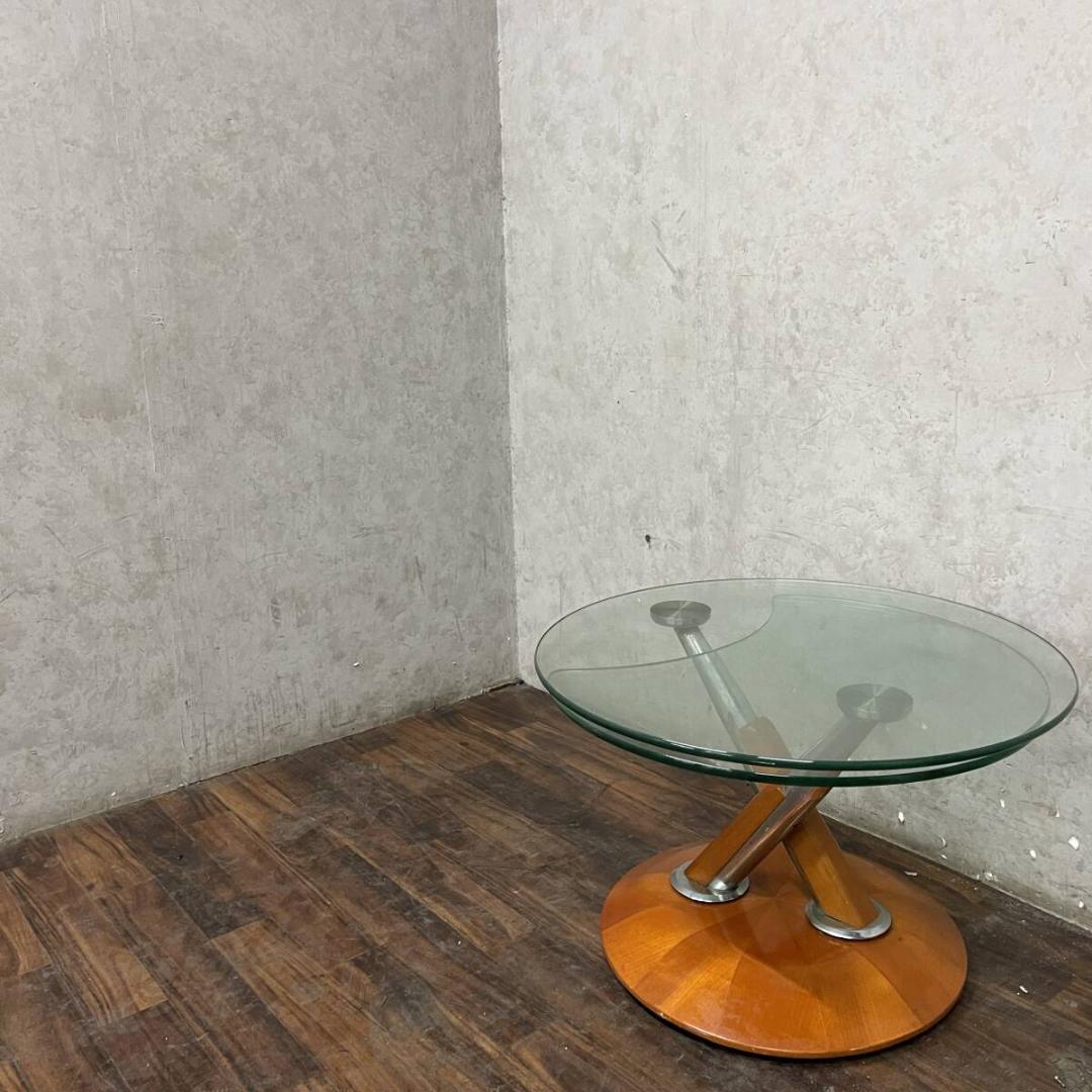 Ronald Schmitt ロナルド シュミット ガラステーブル 可動式